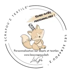 Logo avec renard et texte de personnalisation